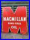 Antique-Vintage-Macmillan-Ring-Free-Oil-Tin-Paint-Double-Side-Sign-01-loss