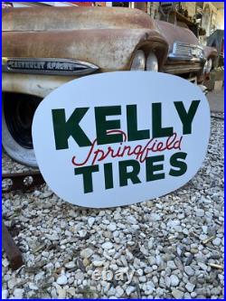 Antique Vintage Old Style Kelly Springfield Tires Sign