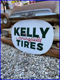 Antique Vintage Old Style Kelly Springfield Tires Sign
