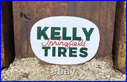 Antique Vintage Old Style Kelly Springfield Tires Sign
