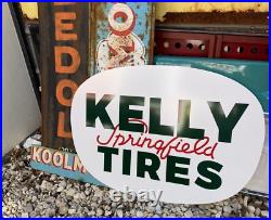 Antique Vintage Old Style Kelly Springfield Tires Sign
