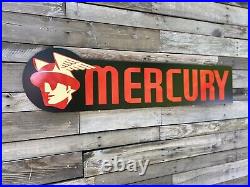 Antique Vintage Old Style Mercury Auto Sign