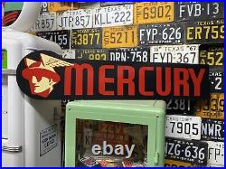 Antique Vintage Old Style Mercury Automotive Sign