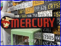 Antique Vintage Old Style Mercury Automotive Sign