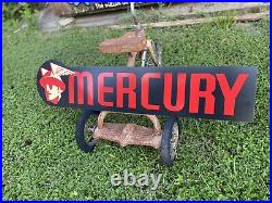 Antique Vintage Old Style Mercury Automotive Sign