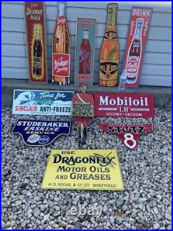 Antique Vintage Old Style Metal Signs Gas Oil Soda Mix/Match 20