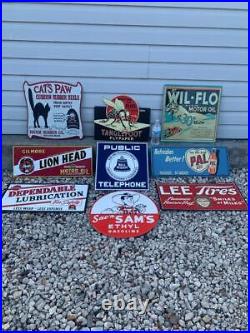 Antique Vintage Old Style Metal Signs Gas Oil Soda Mix/Match 20