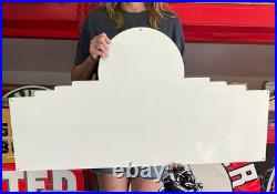 Antique Vintage Old Style Sign GMC Trucks 44x23 NOT Porcelain Made USA