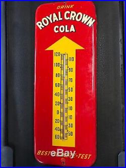 Antique Vintage Rc Royal Crown Cola Donasco 25 Thermometer Sign