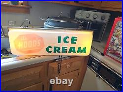 Antique Vintage Sign Milk Ice Cream Lighted Hood Dairy Rare