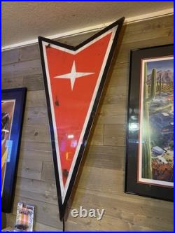 Antique style vintage look Lighted GM Pontiac dealer service Indian head sign Antique style vintage look Lighted GM Pontiac dealer service Indian head sign