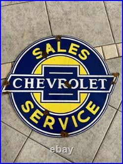 Antique -vintage look 30's Style Chevrolet Dealer Sales Service Sign