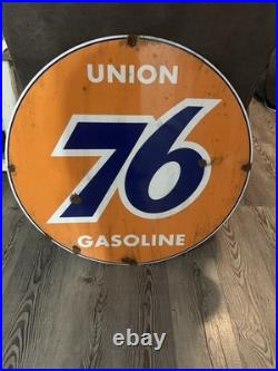 Antique -vintage look Union 76 Authorized Dealer sales service Station Sign