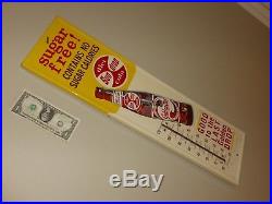Antqe/Vtg Thermometer Sign, diet Sun drop Cola Gold-en GIRL, Rare, USA1963, Org, Mint