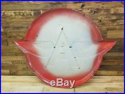 Associated Flying A PORCELAIN sign original vintage gas oil collectable