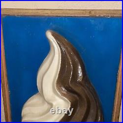 Awesome Vintage Soft Serve Ice Cream lighted advertising sign Schwan's 31 X 13