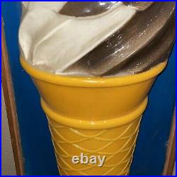 Awesome Vintage Soft Serve Ice Cream lighted advertising sign Schwan's 31 X 13