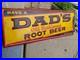 C-1940s-Original-Vintage-Dad-s-Rootbeer-Sign-Metal-Embossed-Old-Fashioned-Soda-01-moj