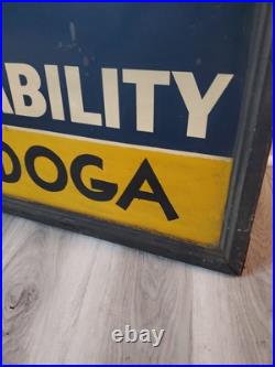 C. 1950s Original Vintage Burdsal's Paint Sign Metal Framed Durability Since 1867 C. 1950s Original Vintage Burdsal's Paint Sign Metal Framed Durability Since 1867