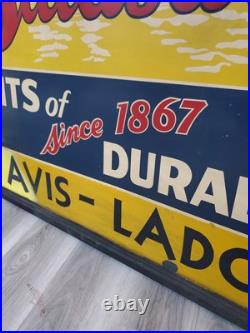 C. 1950s Original Vintage Burdsal's Paint Sign Metal Framed Durability Since 1867 C. 1950s Original Vintage Burdsal's Paint Sign Metal Framed Durability Since 1867