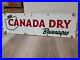 C-1950s-Original-Vintage-Canada-Dry-Beverages-Sign-Metal-Porcelain-Nehi-Soda-Gas-01-dz