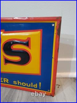 C. 1950s Original Vintage Dad's Rootbeer Sign Metal Embossed Old Fashioned Soda C. 1950s Original Vintage Dad's Rootbeer Sign Metal Embossed Old Fashioned Soda