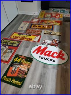 C. 1950s Original Vintage Dad's Rootbeer Sign Metal Embossed Old Fashioned Soda C. 1950s Original Vintage Dad's Rootbeer Sign Metal Embossed Old Fashioned Soda
