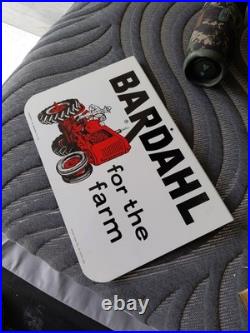 C. 1950s Original Vintage Dairy Queen Sign Raspberry Sundae DQ Fruity NOS Mint