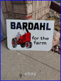 C. 1950s Original Vintage Dairy Queen Sign Raspberry Sundae DQ Fruity NOS Mint