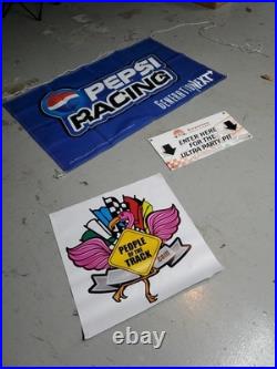 C. 1950s Original Vintage Dairy Queen Sign Raspberry Sundae DQ Fruity NOS Mint