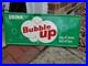 C-1950s-Original-Vintage-Drink-Bubble-Up-Soda-Sign-Metal-Embossed-NOS-MINT-Kiss-01-wh