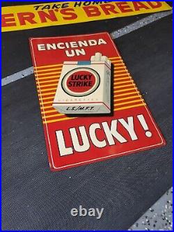 Insegna Metallica Lucky Strike Tabacco Farmer – 20x30 Cm Per Pub E Casa