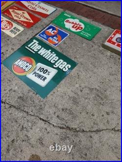 C. 1950s Original Vintage Ma's Root Beer Sign Metal Kids Love Boy Soda Gas Oil