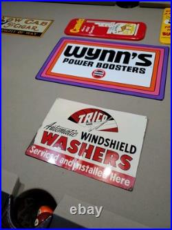 C. 1950s Original Vintage Trico Automatic Windshield Washer sign Metal Blades MCA C. 1950s Original Vintage Trico Automatic Windshield Washer sign Metal Blades MCA