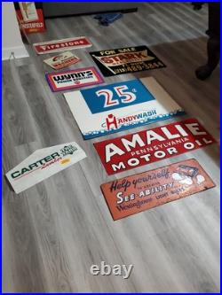 C. 1950s Original Vintage Trico Automatic Windshield Washer sign Metal Blades MCA C. 1950s Original Vintage Trico Automatic Windshield Washer sign Metal Blades MCA