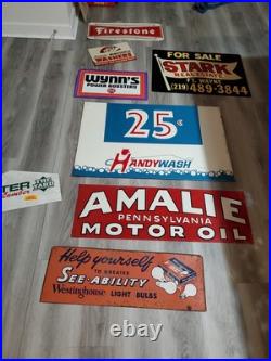C. 1950s Original Vintage Trico Automatic Windshield Washer sign Metal Blades MCA C. 1950s Original Vintage Trico Automatic Windshield Washer sign Metal Blades MCA