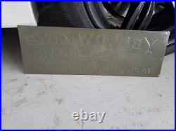 C. 1950s Original Vintage Yellow Cab Cigars Sign Metal Embossed 5c Taxi Tobacco