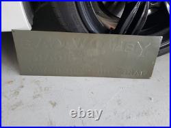 C. 1950s Original Vintage Yellow Cab Cigars Sign Metal Embossed 5c Taxi Tobacco