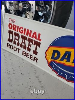 C. 1971 Original Vintage Dad's Rootbeer Sign Metal Embossed Original Draft NOS C. 1971 Original Vintage Dad's Rootbeer Sign Metal Embossed Original Draft NOS