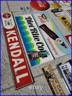 C. 1971 Original Vintage Sunbeam Bread Sign Metal Embossed Batter Whipped Grocery