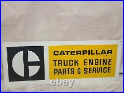 Caterpillar Service Sign Gas Oil Vintage Collectable