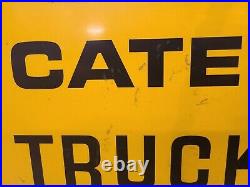 Caterpillar Service Sign Gas Oil Vintage Collectable