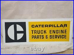 Caterpillar Service Sign Gas Oil Vintage Collectable