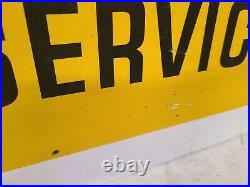 Caterpillar Service Sign Gas Oil Vintage Collectable