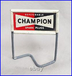 Champion Dependable Spark Plugs Metal Sign 2 Vintage Double Sided