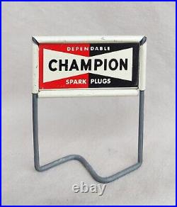 Champion Dependable Spark Plugs Metal Sign 2 Vintage Double Sided