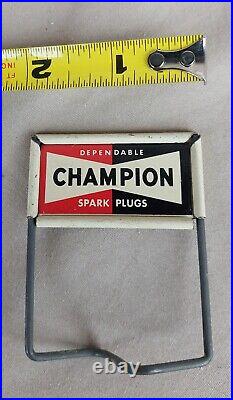 Champion Dependable Spark Plugs Metal Sign 2 Vintage Double Sided