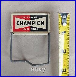 Champion Dependable Spark Plugs Metal Sign 2 Vintage Double Sided