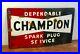 Champion-Spark-Plug-enamel-sign-decor-advertising-mancave-garage-metal-vintage-r-01-pplp