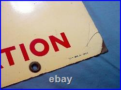 Clinton Air Cooled Gas Engine Vintage Antique Advertising Sign Hit Miss